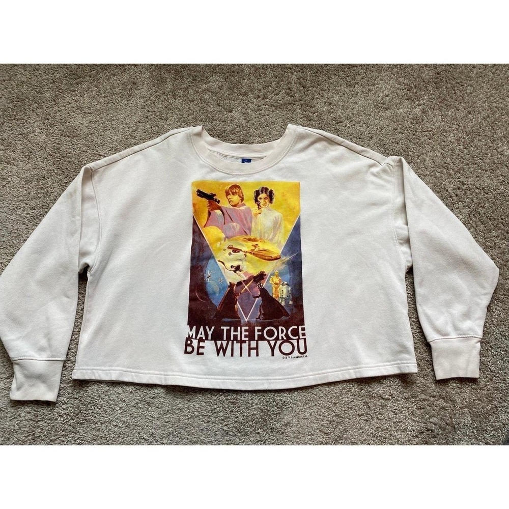 Star Wars Sweatshirt May The Force Be With You Large Tall SKU11